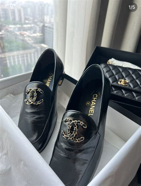 chanel quilted loafers|Chanel moccasin loafers black.